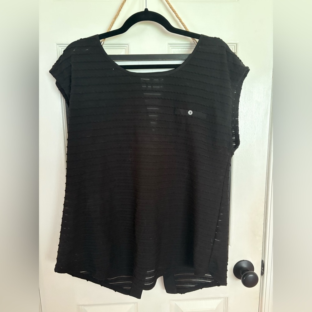 Maurices Black Button-Up Blouse